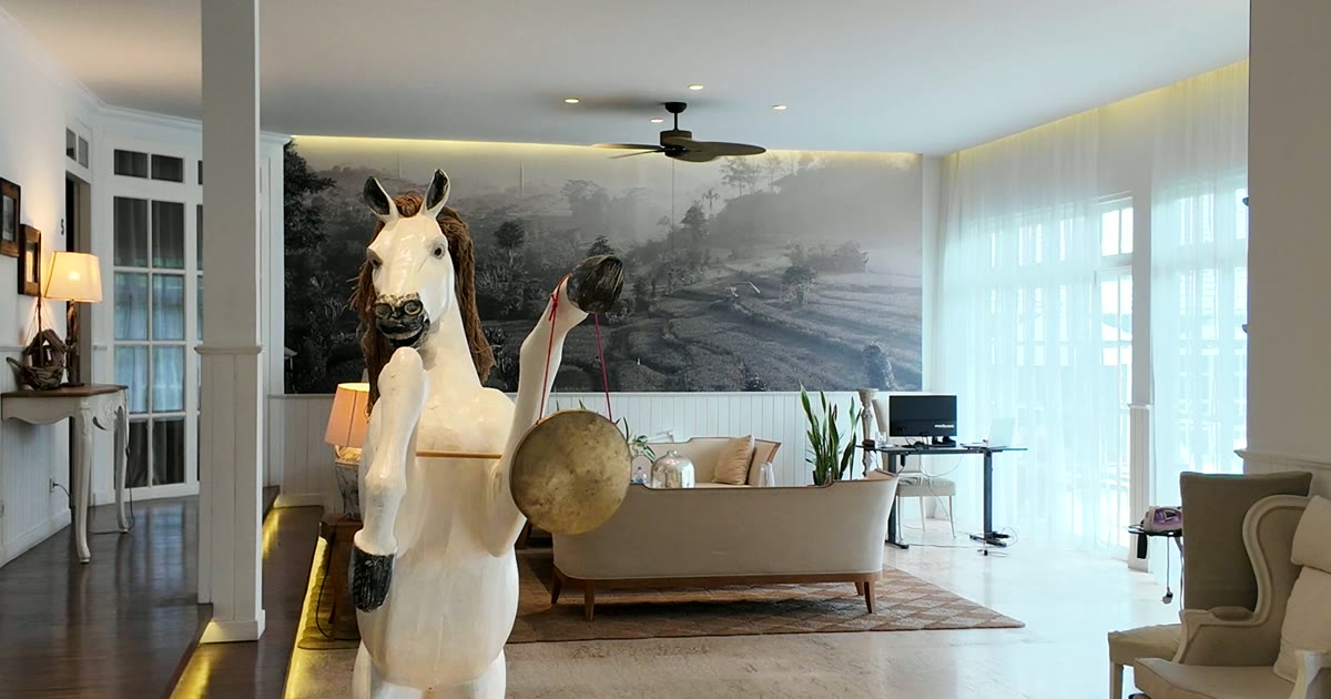 Salon lumineux d'une villa KONNECT